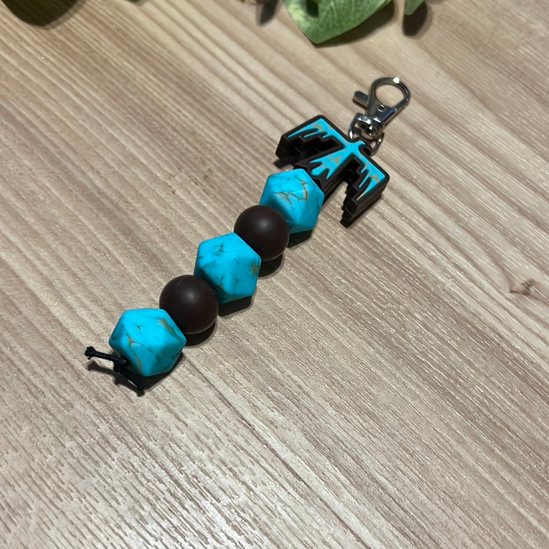 Turquoise Thunderbird Keychain