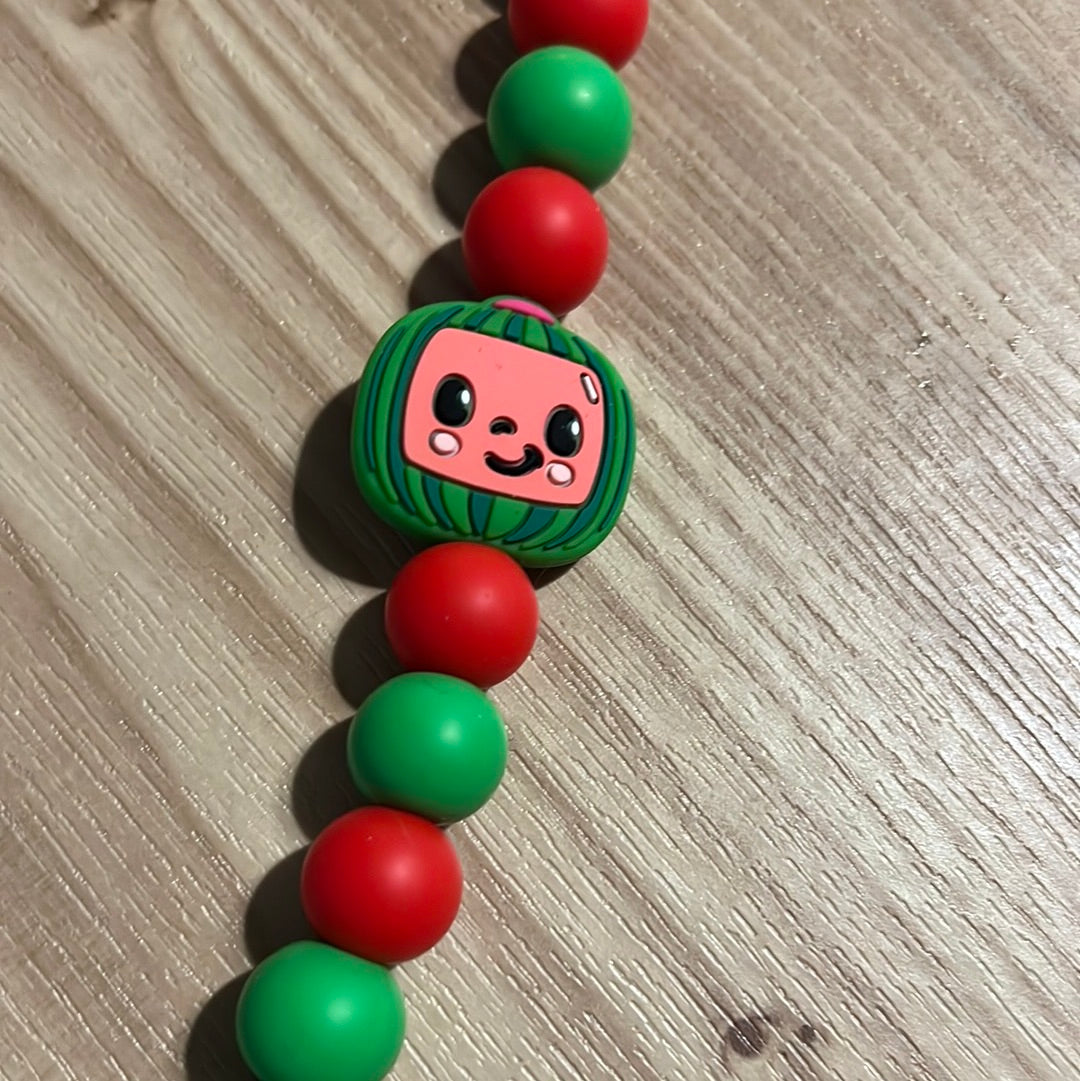 Watermelon Pacifier Clip