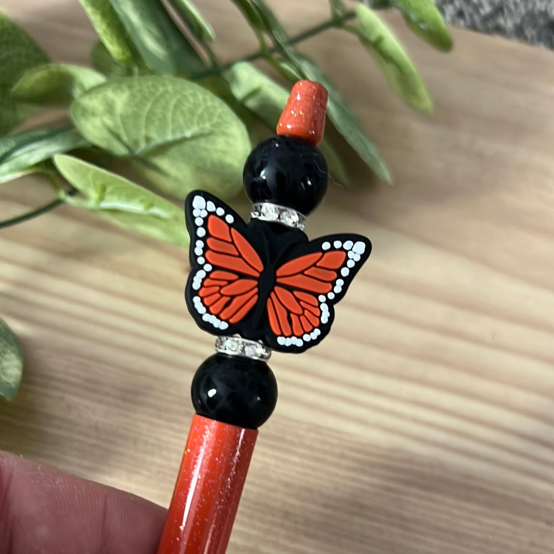 Orange Butterfly Pen