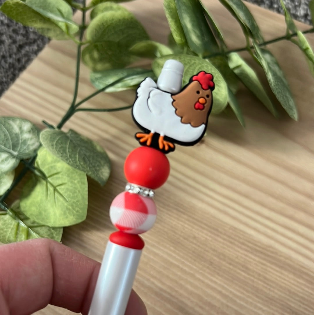 Red Plaid Chicken Pen