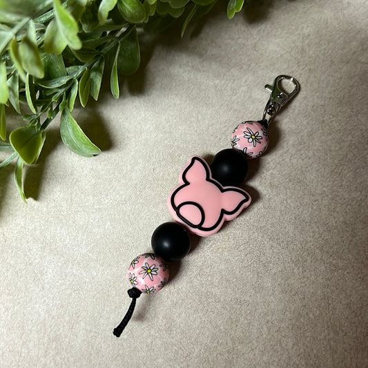 Daisy Pig Keychain