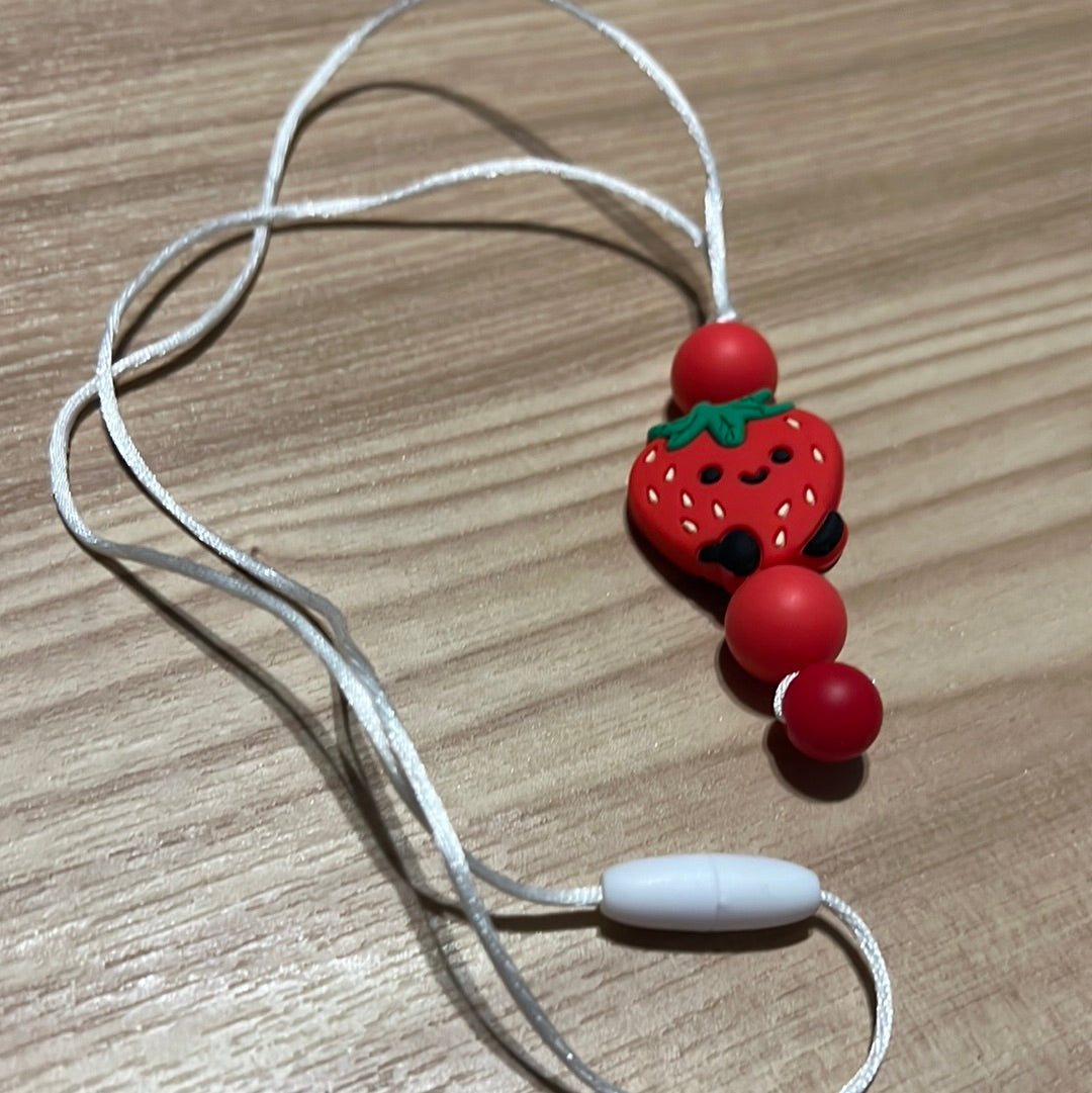 Red Strawberry Kids Necklace