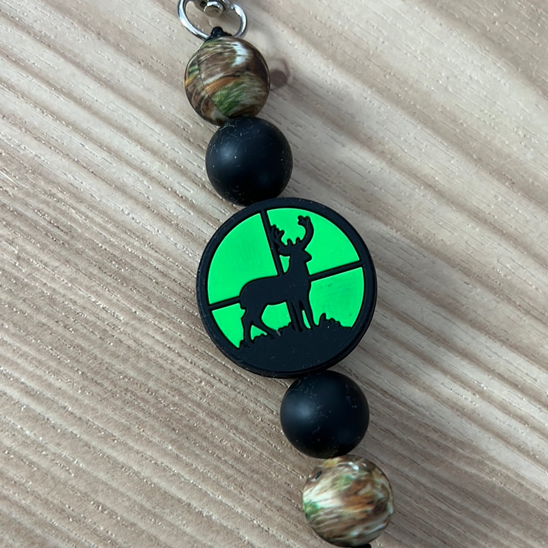 Green Deer Keychain