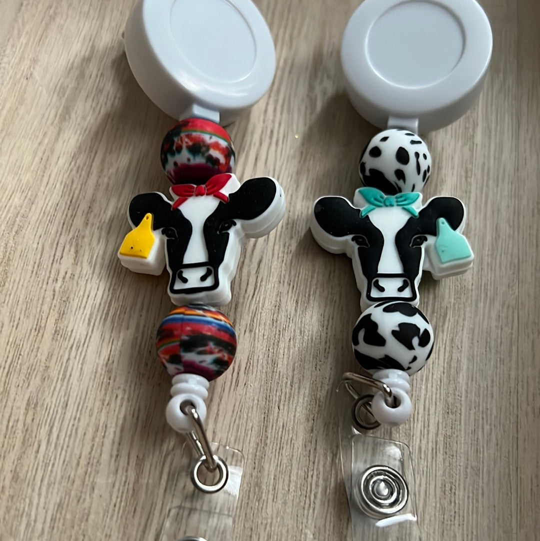 Dairy Cow Badge Reel