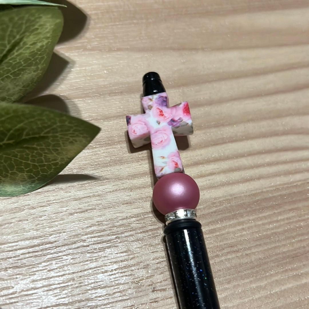 Floral Cross Pen