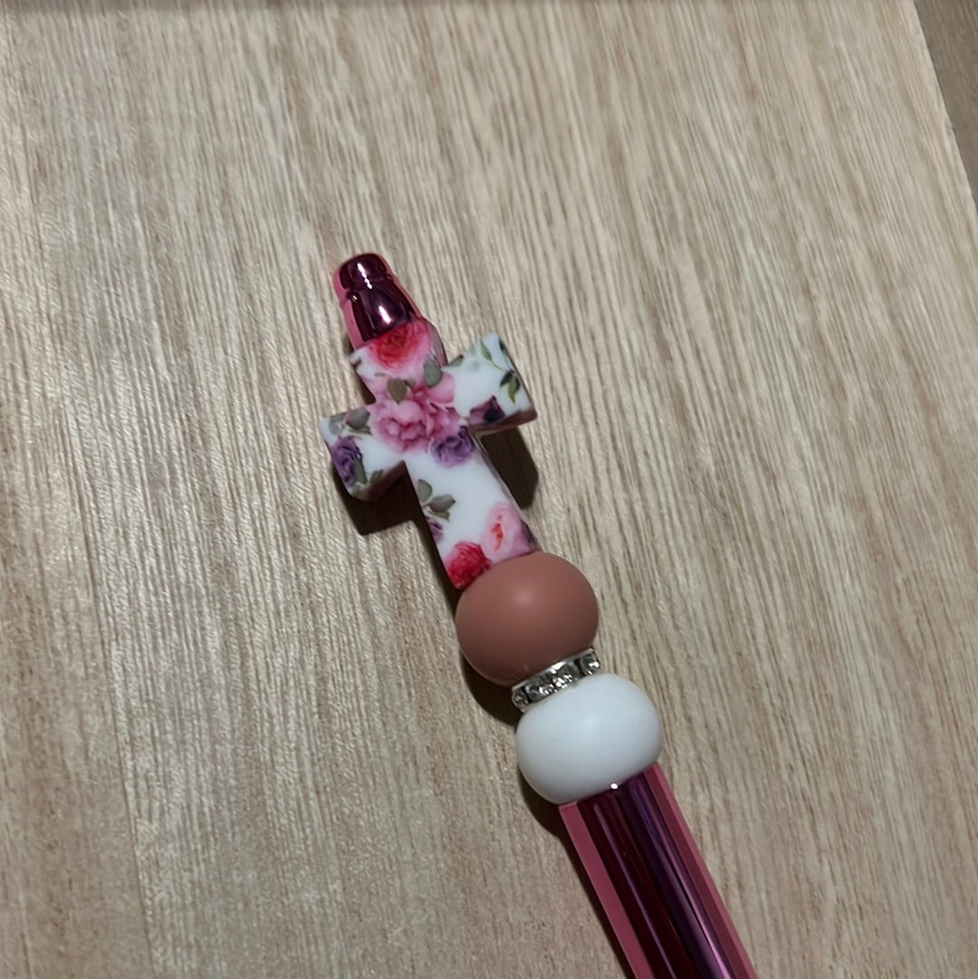 Floral Cross Pen